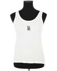 Five Jeans - Blouses Top sans manche blanc - Lyst