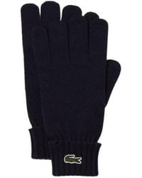Lacoste - Gants Gants en laine Ref 58302 166 Marine - Lyst