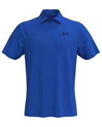Under Armour - Polo Polo T2G Blue Mirage/Black - Lyst