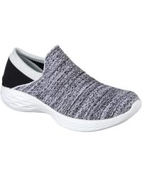 skechers fitster slip on trainers ladies