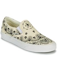 Vans - scarpe da ginnastica classiche senza lacci in pelle - nero -  Stileo.it