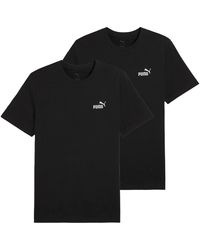 PUMA - T-shirt T-shirt Paquet de 2 ESS Small No. 1 Logo Tee - Lyst
