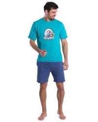 Achile - Pyjamas / Chemises de nuit Pyjama court en pur coton jersey ""DON "" - Lyst