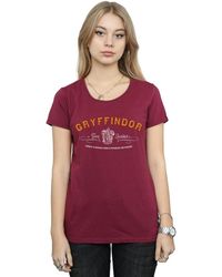 Harry Potter - T-shirt Gryffindor Team Quidditch - Lyst