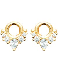 Brillaxis - Boucles oreilles Boucles d'oreilles plaqué or oxydes - Lyst