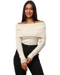 La Modeuse - Pull Pulls pour - Beige - Lyst