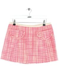 Marc Jacobs - Jupes Mini jupe en laine rose - Lyst