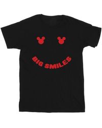 Disney - T-shirt Mickey Mouse Big Smile - Lyst