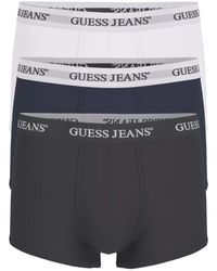 Guess - Boxers M4BZ48 K6YW1 - 3 PACK TRUNK-FN2P WHITE/BLUE/BLACK - Lyst