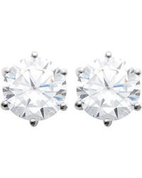 Brillaxis - Boucles oreilles Boucles d'oreilles argent rhodié oxydes - Lyst