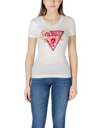 Guess - T-shirt SS CN TRIANGLE BEADS W5GI10 J1314 - Lyst