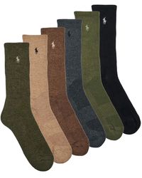 Polo Ralph Lauren - Chaussettes hautes PRFRMNC CTNC-CREW SOCK-6 PACK - Lyst