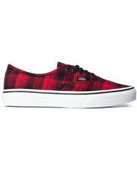 Vans - Lage Sneakers Authentic Plaid - Lyst