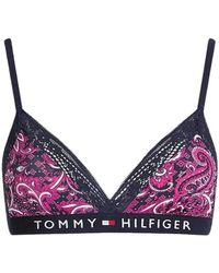 Tommy Hilfiger - Culottes & slips Soutien-gorge triangle Ref 58108 TZO Rose - Lyst