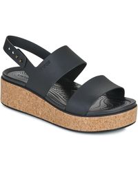 Crocs™ - Sandali Brooklyn Cork Low Wedge - Lyst