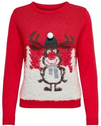 ONLY - Pull 15271064_rosso - Lyst