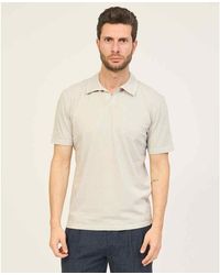 Ecoalf - T-shirt Polo en coton sans boutons - Lyst