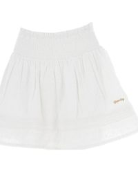 Superdry - Jupes Vintage lace mini skirt wht - Lyst