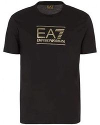 EA7 - Debardeur Tee shirt Ea7 Emporio Armani noir 6RPT19PJM9Z - Lyst