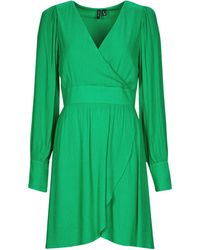 Vero Moda - Robe courte VMPOLLIANA LS SHORT DRESS WVN - Lyst