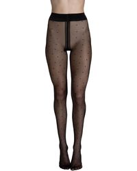 Lisca - Collants & bas Collants 20 DEN à pois Fashion Dots noir - Lyst