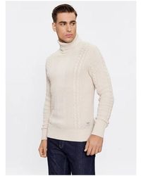 Jack & Jones - Pull 12242944 GRID CABLE ROLL-MOONBEAM - Lyst