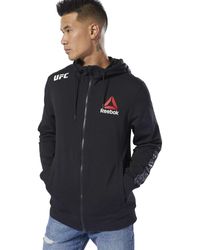 Reebok Felpa UFC Fight Night Blank Walkout - Nero