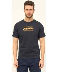 K-Way - T-shirt T-shirt col rond Odom avec logo - Lyst