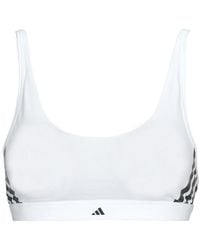 adidas - Bralette Active Essentials Cotton 3 Stripes - Lyst
