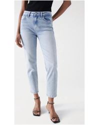 Salsa Jeans - Jeans - JEANS TRUE CROPPED SLIM CLAIR - Lyst
