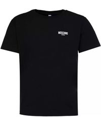 Moschino - T-shirt T-shirt noir logo nage - Lyst
