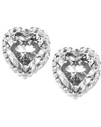 Cleor - Boucles oreilles Boucles d'oreilles en argent 925/1000 recyclé et zircon - Lyst