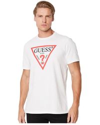 Guess - T-shirt BSC CLSC Tri Logo - Lyst