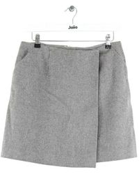 Paule Ka - Jupes Mini jupe en laine grise - Lyst