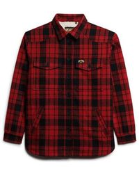 Superdry - Chemise Surchemise à carreaux en peau lainée - Lyst