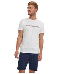 Serge Blanco - Pyjamas / Chemises de nuit Ensemble Pyjama court Tshirt col rond en coton - Lyst