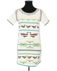 Ba&sh - Robe courte Robe en coton beige - Lyst