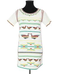 Ba&sh - Robe courte Robe en coton beige - Lyst
