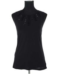 BCBGMAXAZRIA - Blouses Top sans manche noir - Lyst