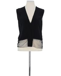 Sandro - Blouses Top Sans Manche En Soie - Lyst