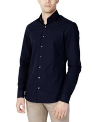 Calvin Klein - Slim Fit Overhemd Met Stretch - Lyst