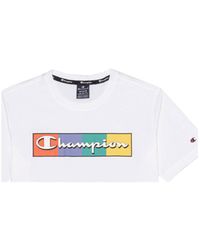 Champion - Polo fluo Crewneck T-Shirt - Lyst