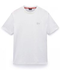 Napapijri - T-shirt S-SORANO NP0A4IEH-2061 WHITE HERON - Lyst
