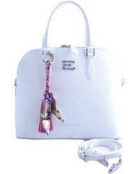 Spartoo TOTE PELLE BIANCA FOULARD - Bianco