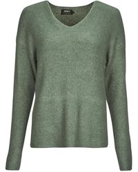 ONLY - Maglione Onlcamilla V-Neck L/S Pullover Knt - Lyst