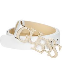 Guess Riem PEGGY Logo Belt - Wit