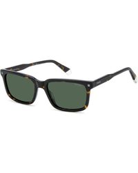 Polaroid - Lunettes de soleil PLD 4174/S/X Lunettes de soleil, Havana/Vert, 55 mm - Lyst
