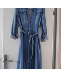 Robe en jean Suzannah Jean CAROLL en coloris Bleu | Lyst