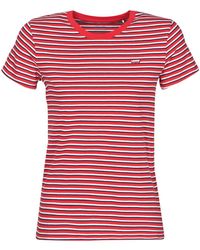 Levi's T-shirt Korte Mouw Levis Perfect Tee Koronis - Rood