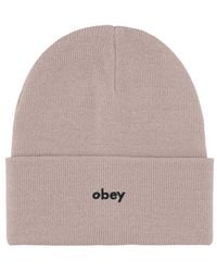 Obey - Bonnet Karma Beanie Mushroom - Lyst